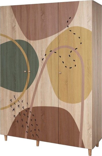 Gladfield Garderobe 135x192 cm - Natur