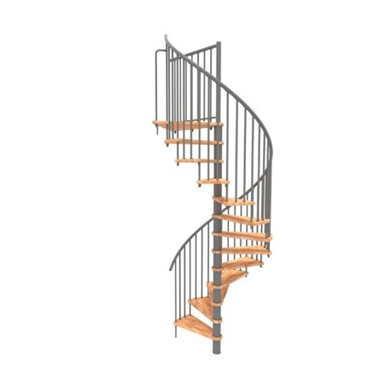 Minka Spiral Smart Spiraltrapp gra ø160 bøg