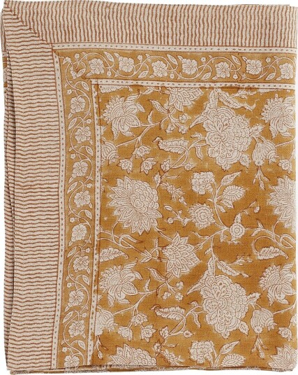 Chamois Bordduk i lin Indian Rose Gul