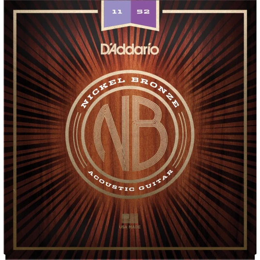 DAddario Nickel Bronze Acoustic Guitar Strings Custom Light 11-52 DAddario Nickel Bronze Acoustic Guitar Strings Custom Light 11-52