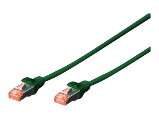 Digitus Professional Koblingskabel Rj-45 Hann Til Rj-45 Hann 2 M Sftp Pimf Cat 6E Ieee 802.3 Med Støvel Halogenfri Uten Hindringer Flertrådet Grønn En Pakke 10