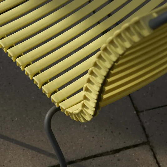 Houe Click Dining chair without armrest Lemon zest. Frame: Grey
