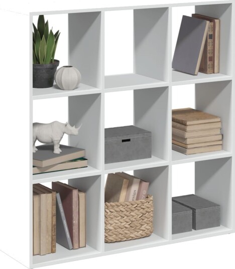 Romdeler bokhylle hvit 102x29x103,5 cm konstruert tre Romdeler bokhylle hvit 102x29x103,5 cm konstruert tre