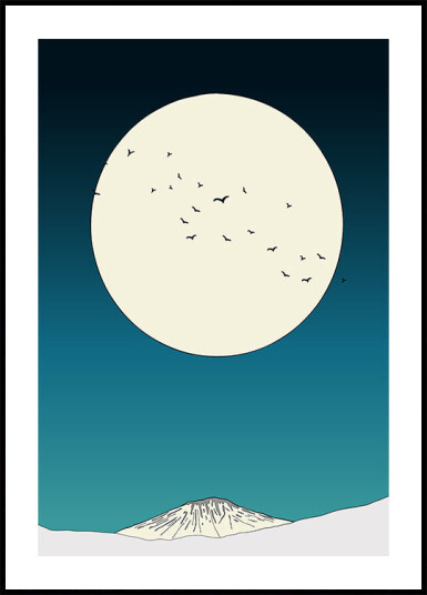 Moonlit Ascent Plakat Plakat / 40x50cm