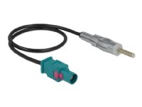 Delock - Antennekabel - FAKRA Z-kobling (P) til DIN (P) - 32 cm - koaksial - 1.5 dB - RG-174 - svart