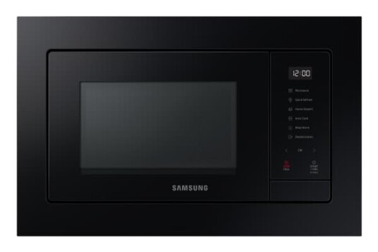 Samsung MS23A7318AK Mikrobølgeovn innebygd 23 liter 800 W svart/svart glass Samsung MS23A7318AK Mikrobølgeovn innebygd 23 liter 800 W svart/svart glass
