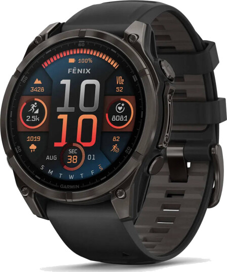 Garmin Fenix 8 AMOLED Sapphire 47mm Carbon Gray DLC TI/Black Garmin Fenix 8 AMOLED Sapphire 47mm Carbon Gray DLC TI/Black