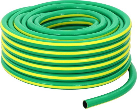 vidaXL Hageslange 5-Lags Grønn og gul 3/4'' 10 m PVC
