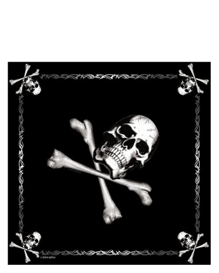 Rothco Jolly Roger Bandana 56x56cm Svart