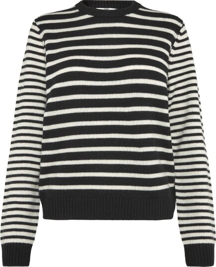 Mads Nørgaard Amber Ingrid Knit BLACK/VANILLA ICE L