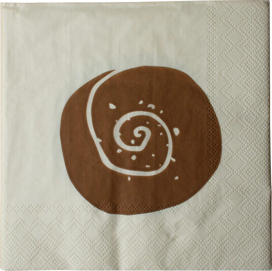 DBKD Bulle papirserviett 20 pakning Creme Brown 33x33 cm