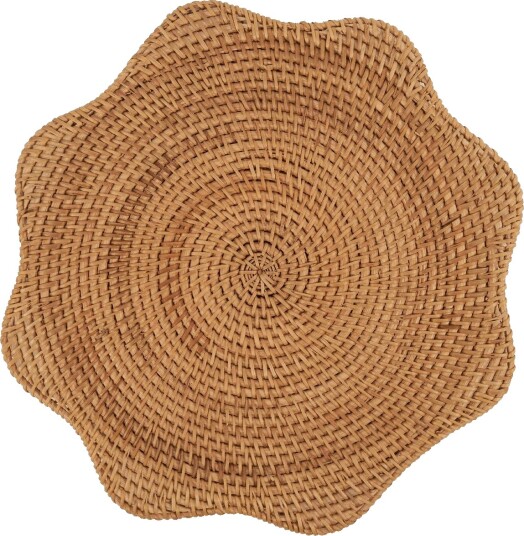 Pick A Poppy Scallop Bordmatte Rotting 36 cm Naturlig