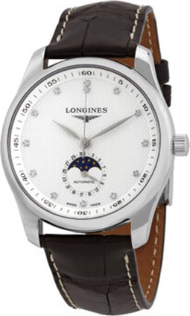 Longines Herreklokke L2.909.4.77.3 Master Sølvfarget/Lær Ø40 mm