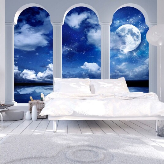 Fototapet Night In Greece 100x70 - Artgeist sp. z o. o.