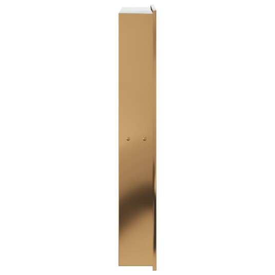 Dusjnisje børstet gull 32x62x9 cm rustfritt stål