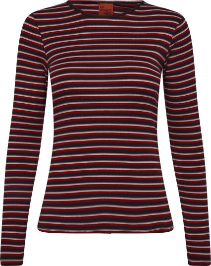 Nudie Jeans Jessy Ls T Shirt Striped Rib Multi   Multi/patterned   X L