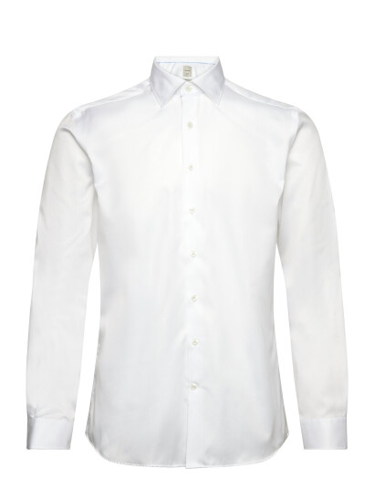 Lindbergh Black 1927:Twill Weave Shirt Wf L/S - White - XXL