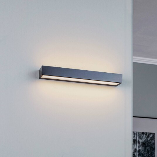 MCJ Mera LED-vegglampe bredde 40 cm svart 4000K