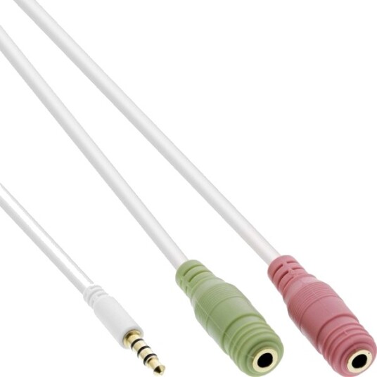 Inline 99301W 3.5Mm Hankjønn 2 X 3.5Mm Hunkjønn 1 M Hvit