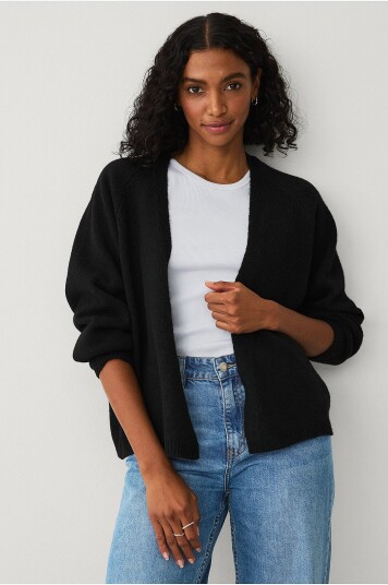 Ellos Collection Åpen cardigan Svart