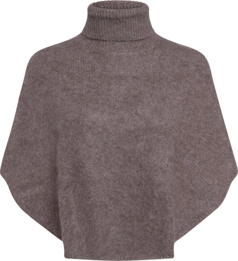 ella&il Maiken Brushed Poncho LIGHT BROWN S ella&il Maiken Brushed Poncho LIGHT BROWN S