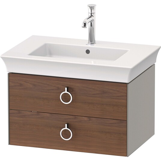 Duravit White Tulip Servantskap 2 skuf. 68,4x45,8x41 cm Valnøtt/Stengrå Matt