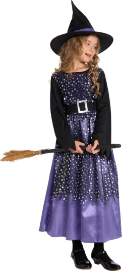 Halloween Starlight Witch Kostyme 5-6 år 110-120 cm NTI-889446