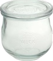 Patentglas Weck Tulip 370 Ml Ø90x86mm Uden Låg Glas,36 Stk/Krt