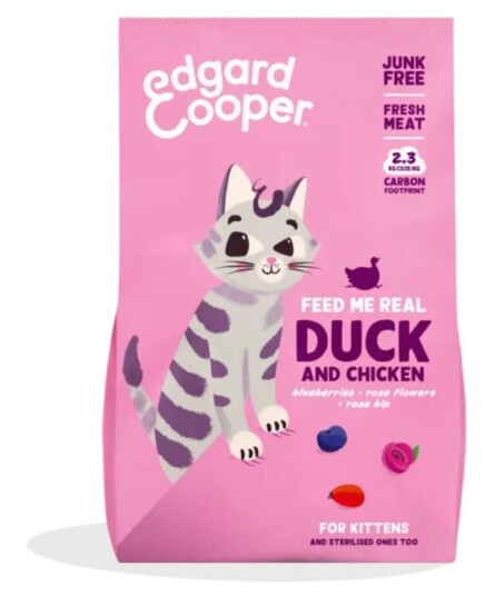 Edgard & Cooper Kattunge Tørrfor med And og Kylling 2 kg