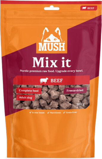 Mush Freeze-Dried Hundemat med Nöt 200 g