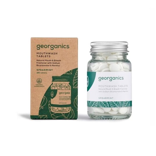 Georganics Munnskyll Bord Peppermynte 180 Enheter