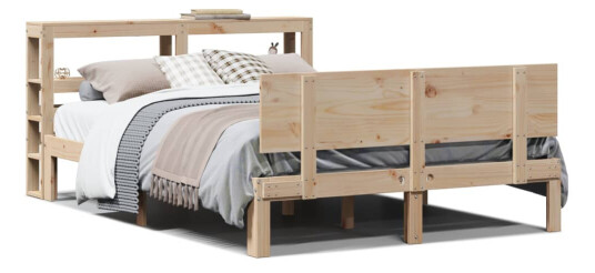 Sengeramme med hodegavl 150x200 cm heltre furu 3306088