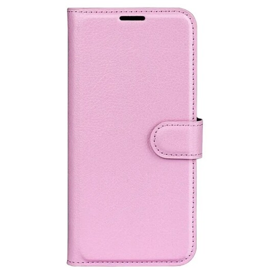 EIDERWOOD Motorola Edge 50 Ultra Litchi Skinn Flip Deksel m. Lommebok - Rosa