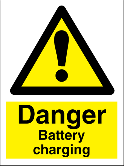 Jo Safety Danger Battery charging IMO Hazard and Warning sign 107126