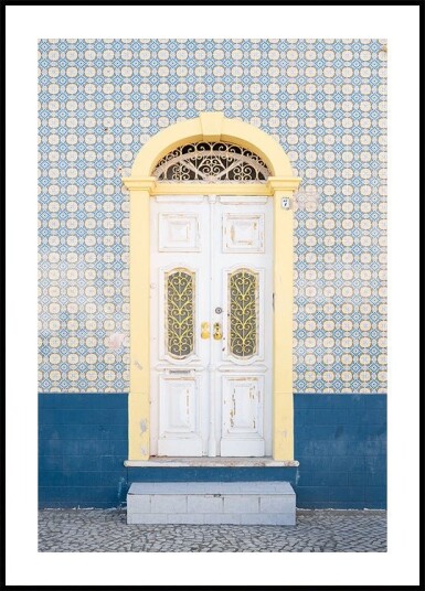 Blue and Yellow Facade Plakat Plakat / 50x70cm