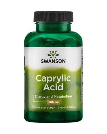 Swanson - Caprylic Acid - 600mg - 60 soft gels