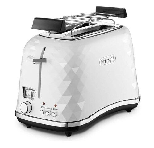 DeLonghi Brillante Brødrister 2 Skiver Hvit CTJ2103.W