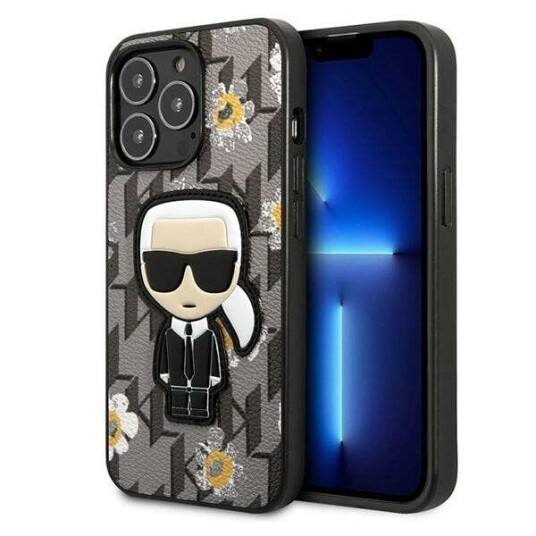 Karl Lagerfeld Deksel til iPhone 13 Pro Monogram Grå