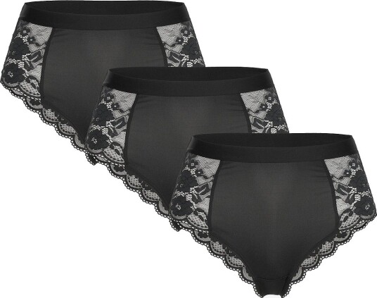 Lindex Brief Brazilian High Iris 3 P BLACK M