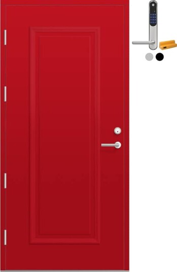 Ytterdør Bygg1 Fjord 06 med Yale Doorman Classic Home