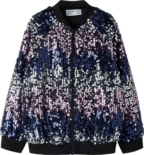 Name It Cardigan NmfRory Evening Blue Name It 4 år (104) Cardigan Blå Marineblå Rosa Svart Sølv