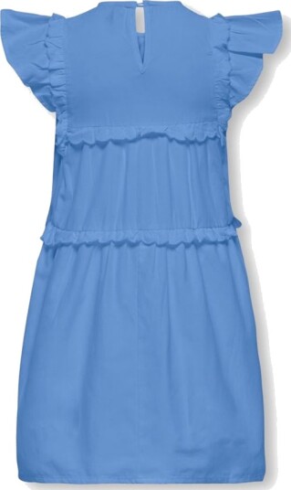 Only Kids Clare Kjole Volume Fit Cornflower Blue (92 / 2 år)