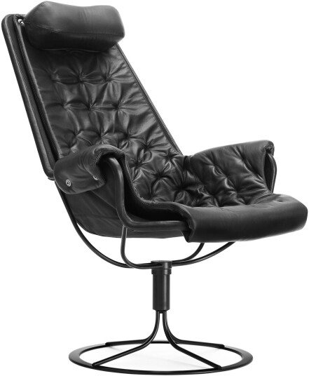 Dux Dux Jetson Black Edition Soft 88 Lenestoler Bruno Mathsson Svart Lær/naturlig Materiale/metall/syntetisk