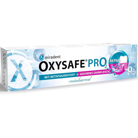 Xylitol tannkrem med aktivt oksygen Miradent Oxysafe Pro 75 ml