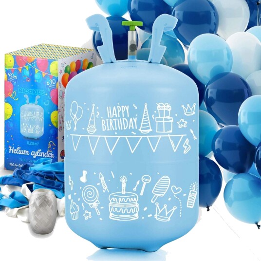 B2X Heliumsylinder 0.20 m3 med ballonger og bånd Ricokids 799002