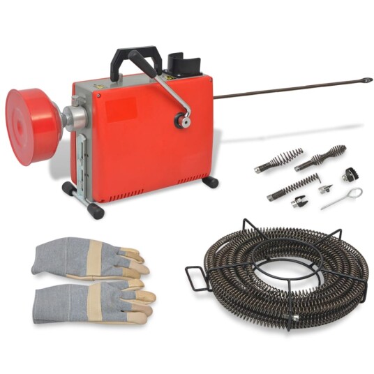 vidaXL Rørrensemaskin 250 W 15mx16mm 4,5mx9,5mm