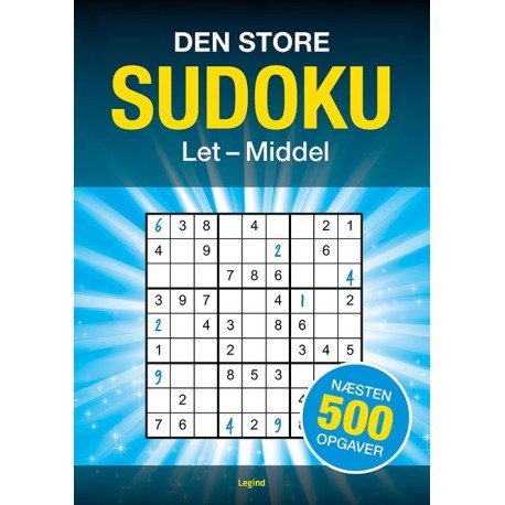 Den Store Sudoku - 500 Opgaver, Let Til Middel