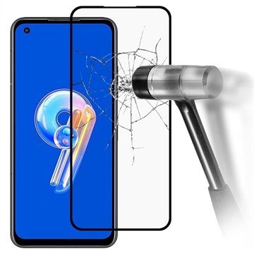 Full Dekning Asus Zenfone 9 Beskyttelsesglass Svart