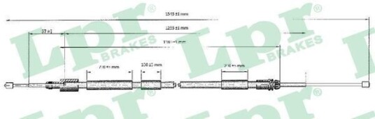 Bremsewire LPR C0117B Bremsewire LPR C0117B