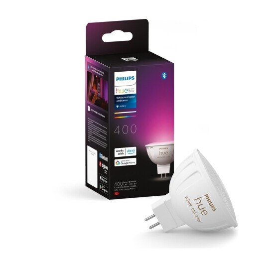 Philips Hue WCA MR16 LED-lyspære 6,3 W Philips Hue WCA MR16 LED-lyspære 6,3 W